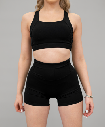 zwarte fitness short Julia