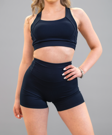 blauwe fitness short Julia